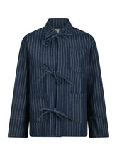 Afbeelding in Gallery-weergave laden, Starlie Stripe Shirt Donker Blauw
