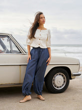 Afbeelding in Gallery-weergave laden, Roxane Balloon Poplin Broek Denim
