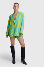 Load image into Gallery viewer, Boucle Zebra Oversized Blazer
