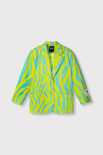 Load image into Gallery viewer, Boucle Zebra Oversized Blazer
