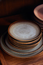 Load image into Gallery viewer, 70s ceramics: Dessert Plate, Contrast (set of 2)
