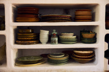 Afbeelding in Gallery-weergave laden, 70s ceramics: Oven Schaal Olijf Groen
