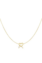 Load image into Gallery viewer, Necklace Heart with Pearl
