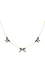 Afbeelding in Gallery-weergave laden, Beaded bows ketting - goud

