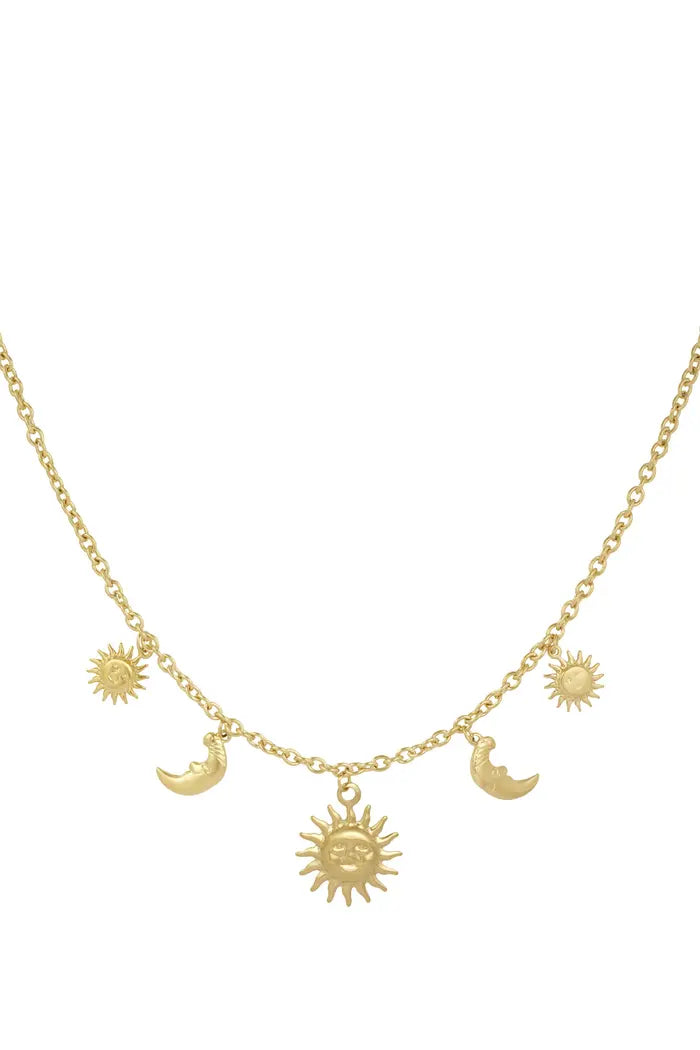 Day & night necklace - gold