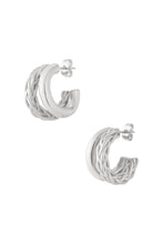 Load image into Gallery viewer, Small Double Braided Hoops - Verschillende Kleuren
