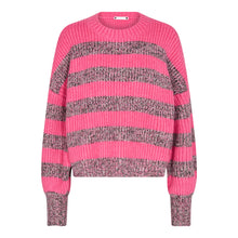 Load image into Gallery viewer, Row Melange Stripe Knit Sweater

