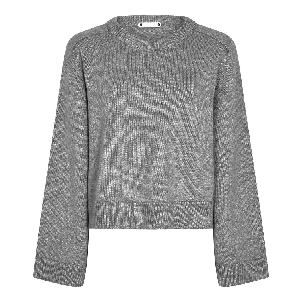 Maja Sweater Crop O-Knit Grey
