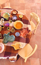 Load image into Gallery viewer, Vida check table cloth Amber/ Burgundy
