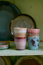 Load image into Gallery viewer, 70s ceramics: ristretto mugs, Good vibes (set of 4)
