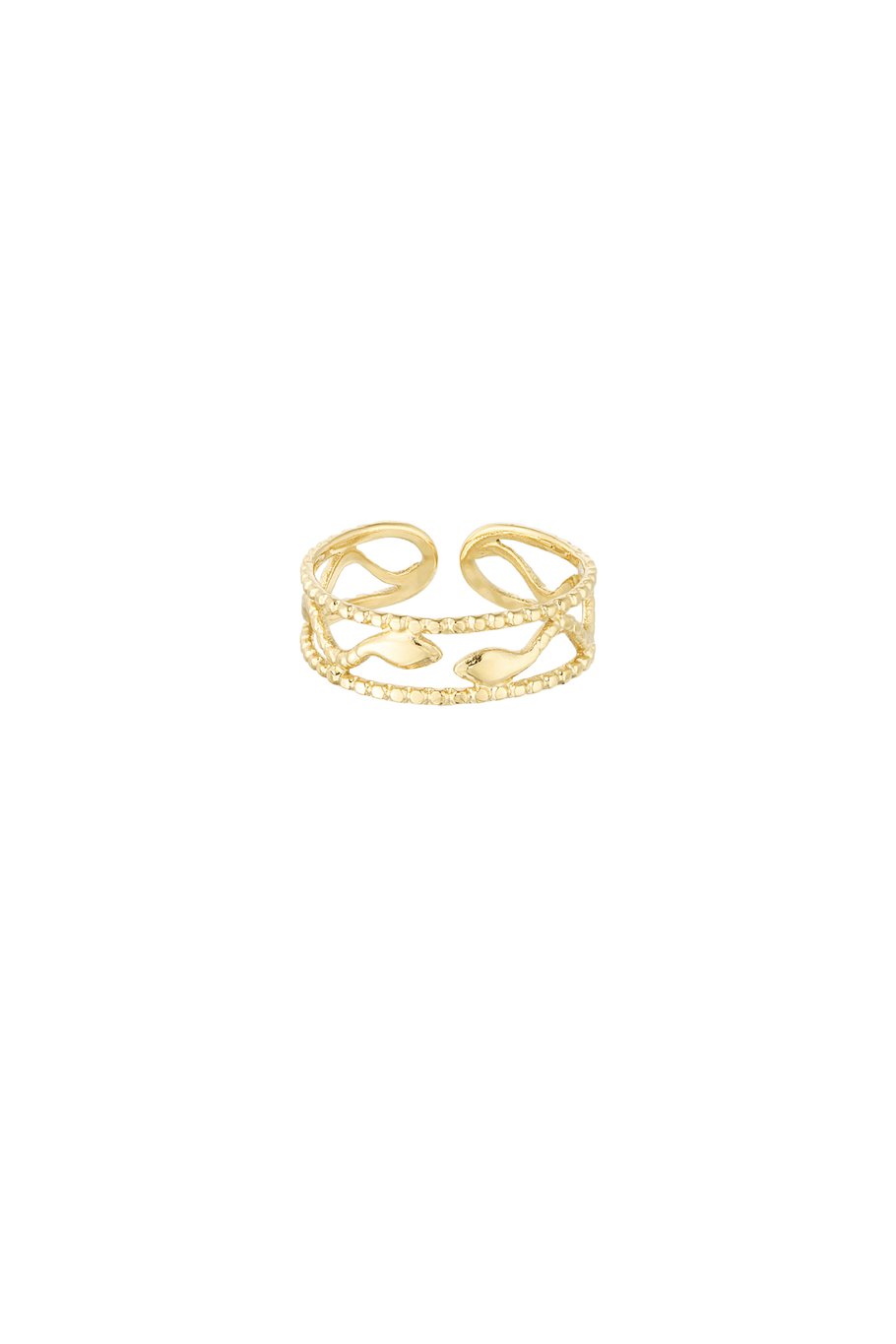 Ring snake style Goud
