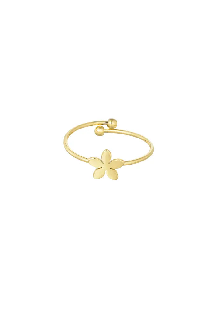 Basic ring with flower