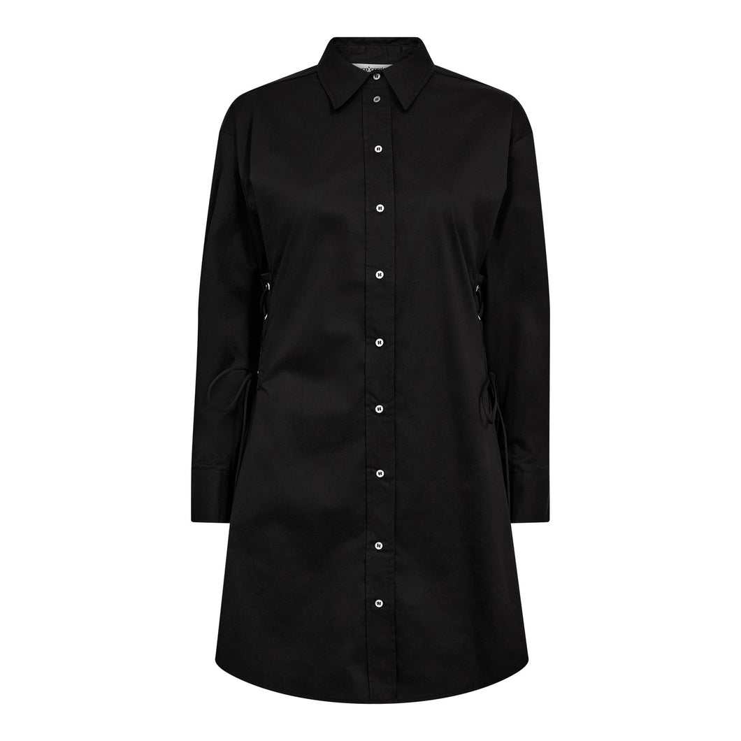 Poppy Eyelet Tie Shirt Jurk