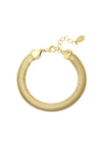 Load image into Gallery viewer, Flat bracelet with print - gold, silver
