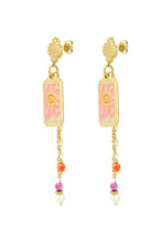Afbeelding in Gallery-weergave laden, Oorbellen colorful sun goud
