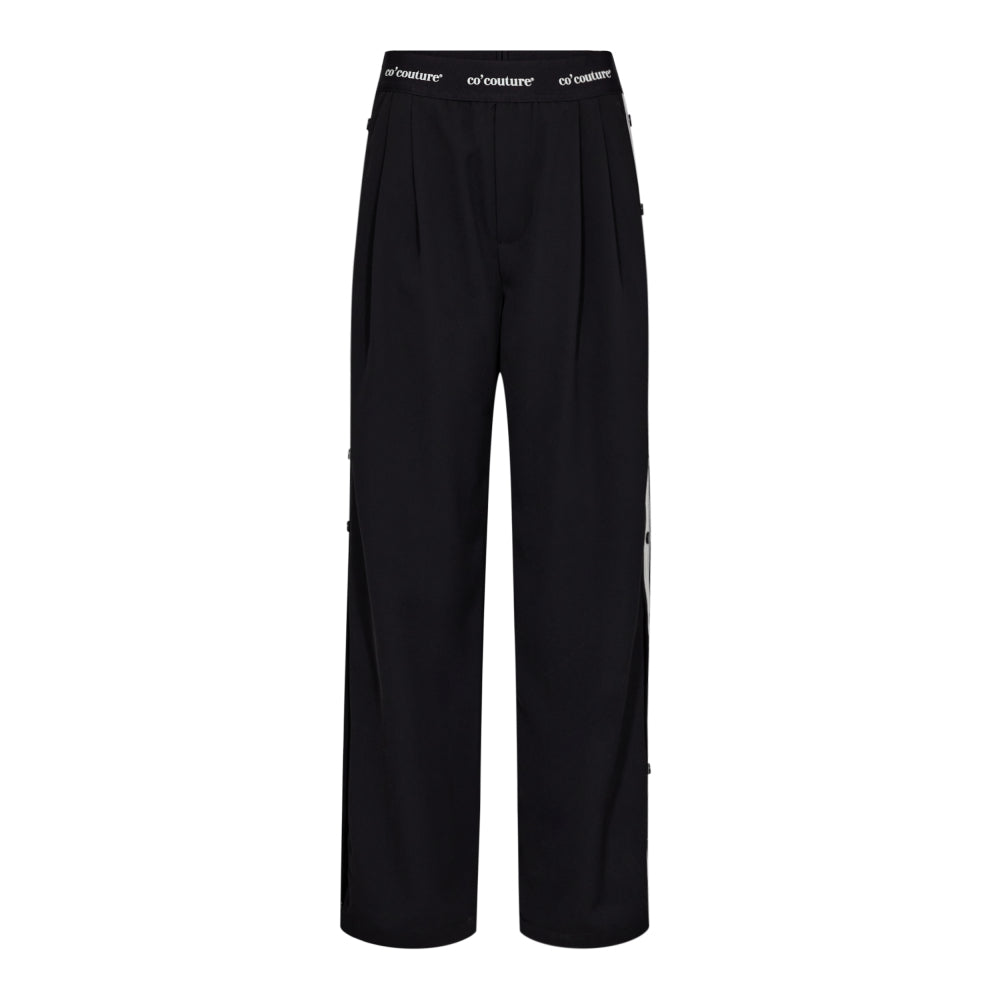 Amina Logo  Panel Pants Zwart