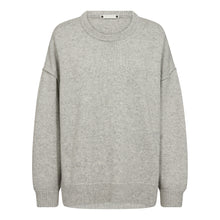 Afbeelding in Gallery-weergave laden, Maja Slit O Neck Knit Licht Grijs
