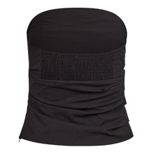 Load image into Gallery viewer, Cotton Crisp Strapless Top Black
