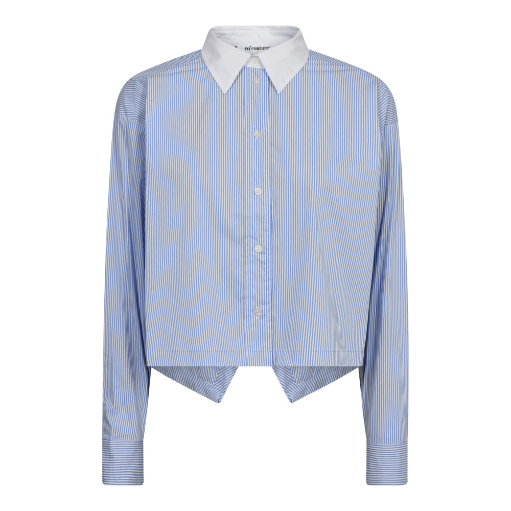 Gia Crop Shirt Blauw