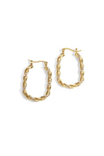 Load image into Gallery viewer, Twisted Sparkle Hoop oorbellen
