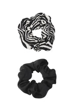 Load image into Gallery viewer, Scrunchie Duo Zebra Donker
