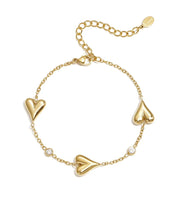 Afbeelding in Gallery-weergave laden, Bedelarmband met Hartjes - Verschillende Kleuren
