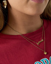 Load image into Gallery viewer, Gelaagde Ketting Amour met Hart
