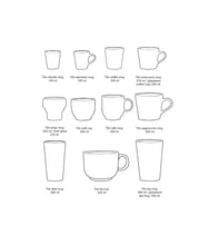 Load image into Gallery viewer, 70'S Ceramic Espresso mug Retro S/4
