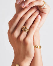 Load image into Gallery viewer, Drievoudige Ring met Zirkonia Stenen - Verschillende Kleuren
