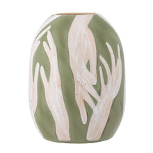 Load image into Gallery viewer, Adalena Vase, Green, Stoneware
