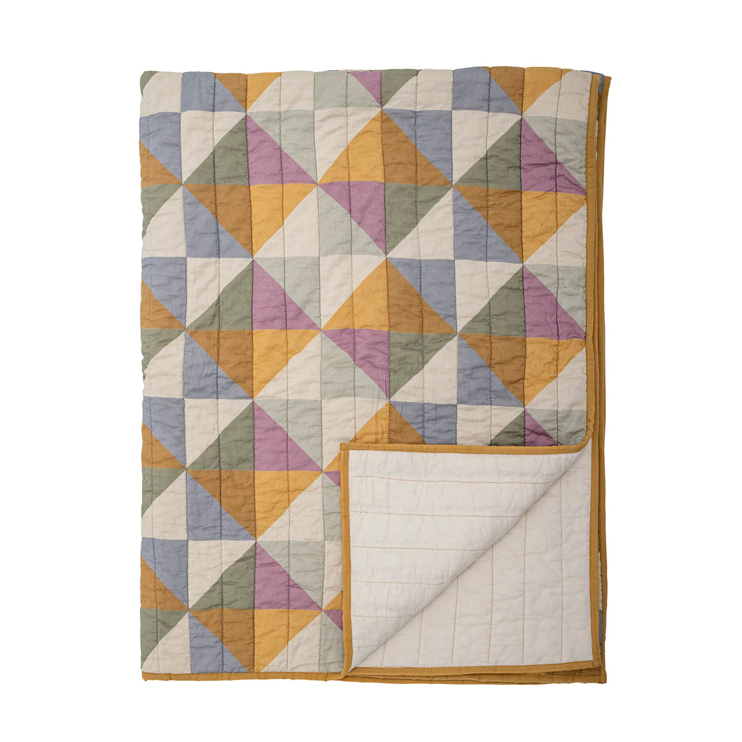 Crewe Quilt, Yellow, Cotton OEKO-TEX®