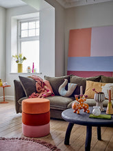 Load image into Gallery viewer, Bilbao Pouf, Orange, Polyester
