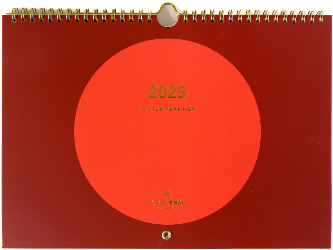 A-Journal Family Planner 2025 – Coral Circle