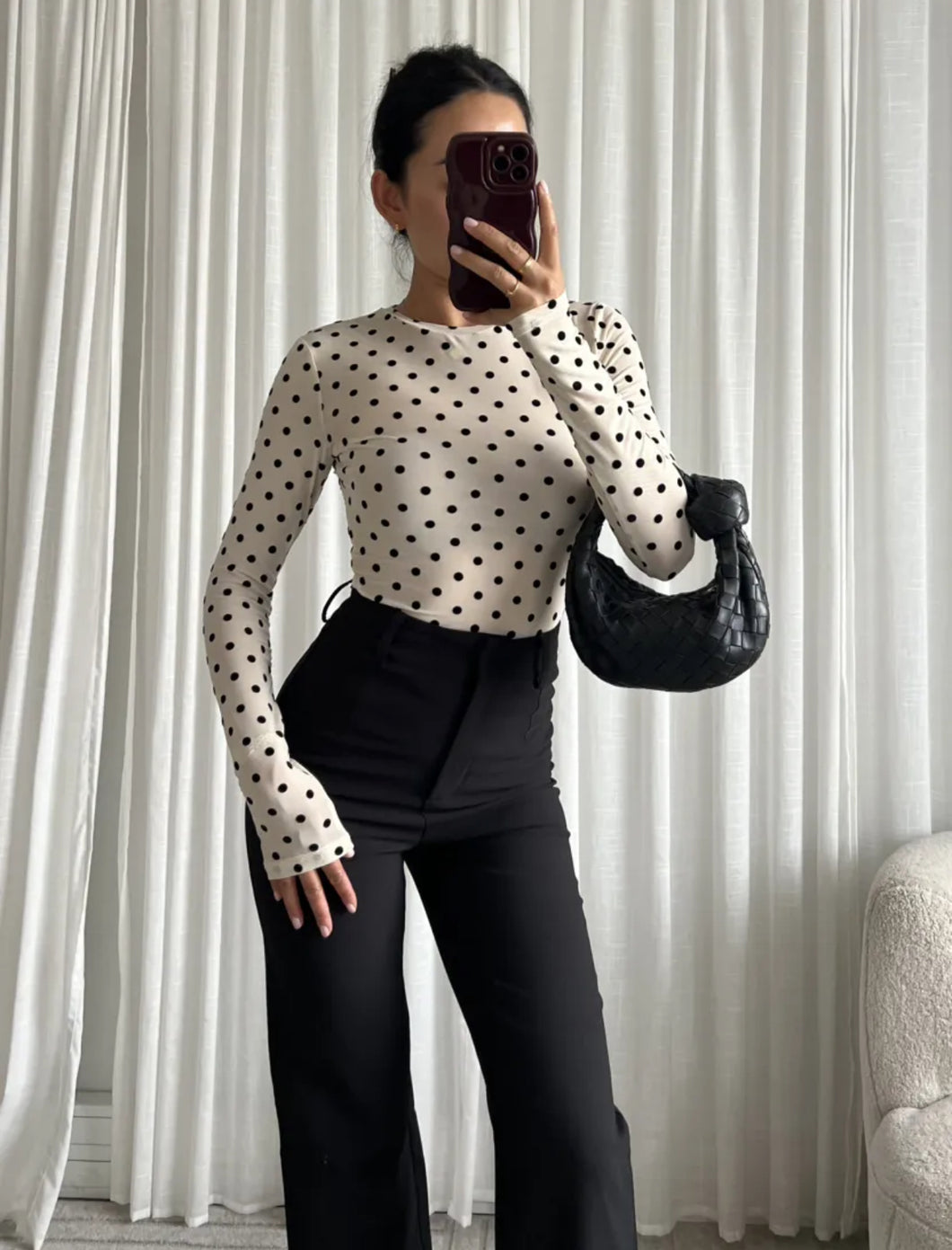 Mesh Top Stippen - Verschillende Kleuren