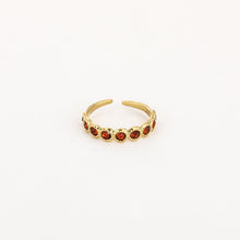 Afbeelding in Gallery-weergave laden, Verstelbare Ring met Steentjes - Verschillende Kleuren
