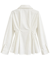 Afbeelding in Gallery-weergave laden, Cinched Waist Poplin Top

