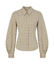 Afbeelding in Gallery-weergave laden, Check Tie Blouse

