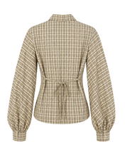 Afbeelding in Gallery-weergave laden, Check Tie Blouse
