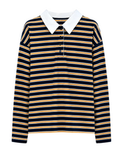 Load image into Gallery viewer, Zev Striped Polo
