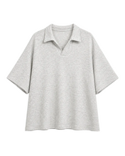 Afbeelding in Gallery-weergave laden, Grey Oversized Polo
