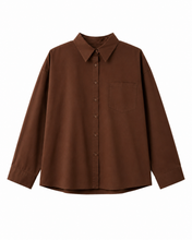 Load image into Gallery viewer, Choco Oversized Blouse
