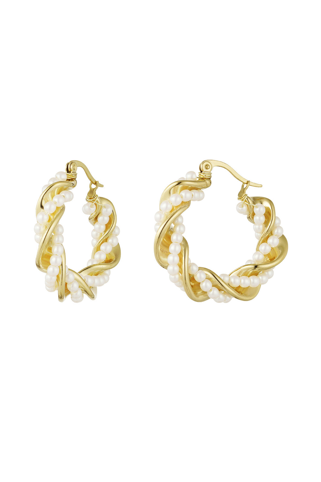 Pearl Twisted Earring