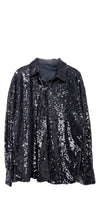 Afbeelding in Gallery-weergave laden, Glitter oversized blouse - Verschillende Kleuren
