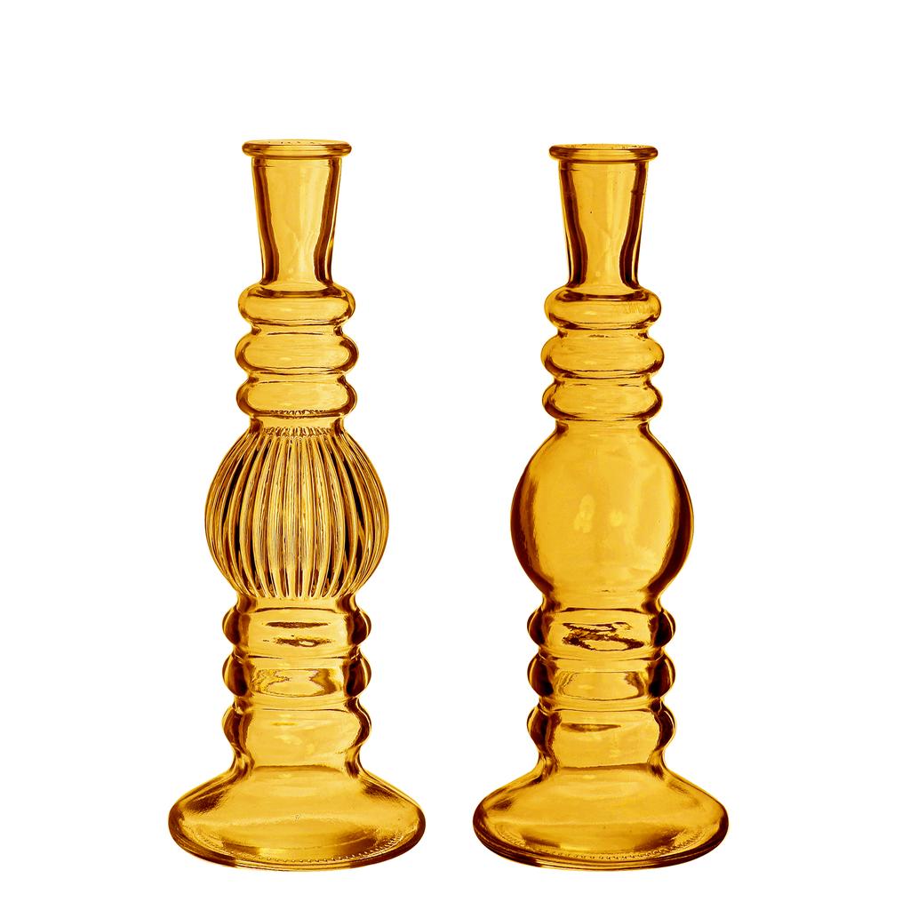 Florence Vase / Candlestick Amber Medium