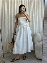 Afbeelding in Gallery-weergave laden, Nina Strapless Jurk Wit
