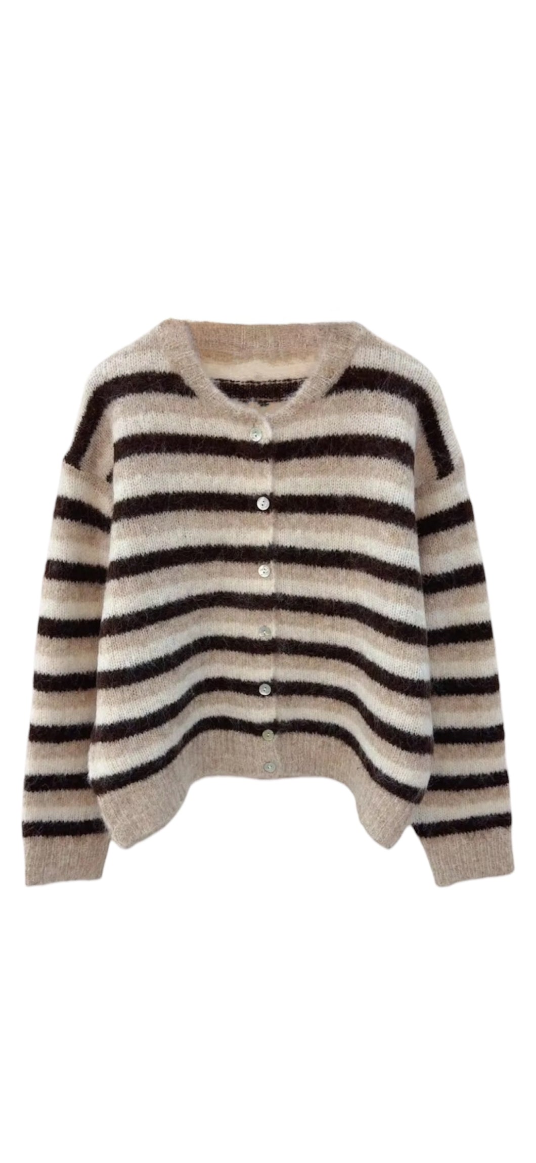 Lola Strepen Vest Beige