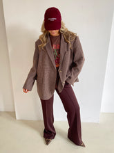 Afbeelding in Gallery-weergave laden, Daddy Check Geruit Bordeaux Blazer
