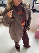 Afbeelding in Gallery-weergave laden, Daddy Check Geruit Bordeaux Blazer
