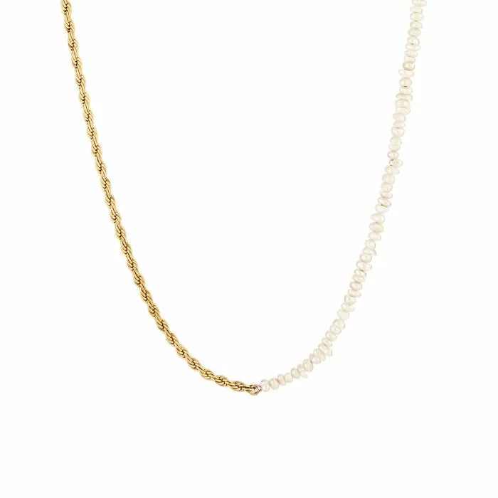 Pearly Chain Ketting - Goud, Silver