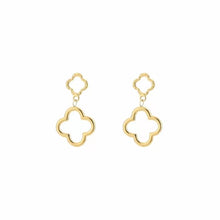 Load image into Gallery viewer, Earring open clovers - Gold, Silver
